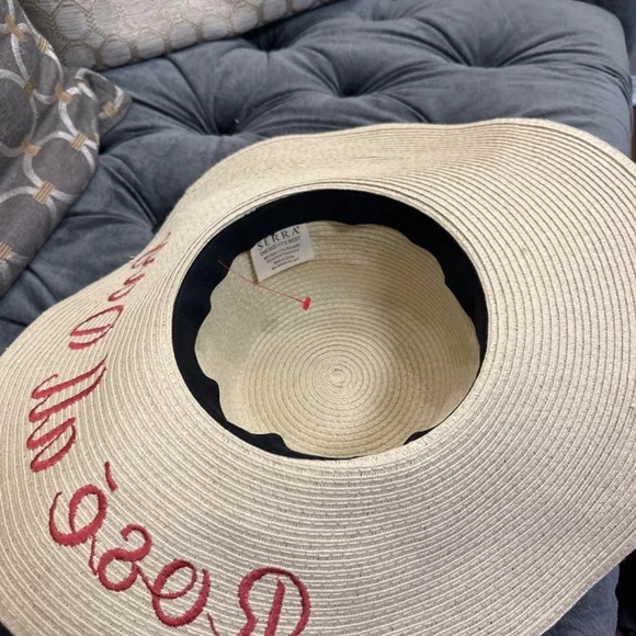 Rose all day Panama hat by Serra - Picture 4 of 5